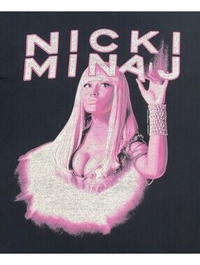 Nicki Minaj Graphic Print Black T Shirt Men’s Size Large
